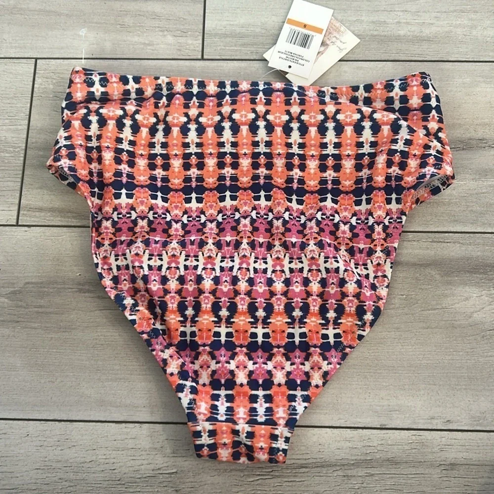 Jessica Simpson high rise bikini swim bottoms small NEW